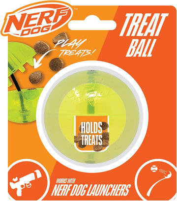 Nerf Dog Bungee Treat Ball Interactive Dog Toy - Green